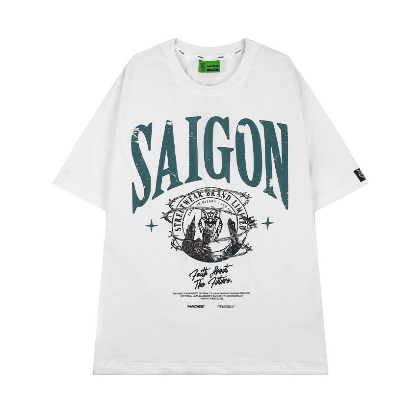 [HOT] Áo thun Hades SAIGON Vintage Tee local brand unisex - Áo phông nam nữ tay lỡ, form rộng wearzo
