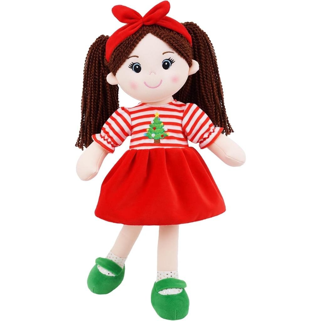 June Garden 14 "Snuggle Cuties Nora - Quà tặng búp bê sang trọng mềm mại cho bé gái - Búp bê Rag có 
