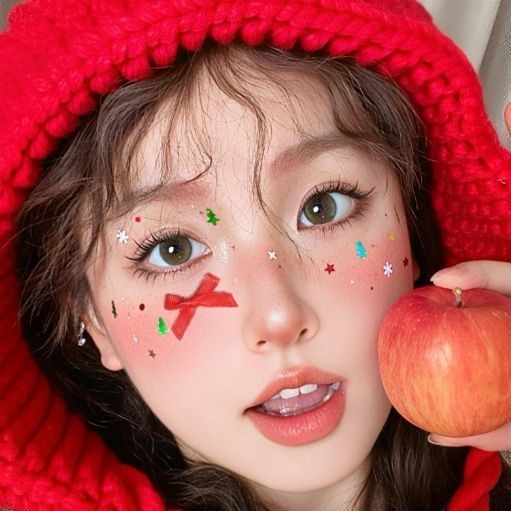 Không Khí Giáng Sinh Gel Trang Điểm Sequin Dán Bông Tuyết Lấp Lánh Phấn Mắt Dạng Lỏng Mặt Lấp Lánh G