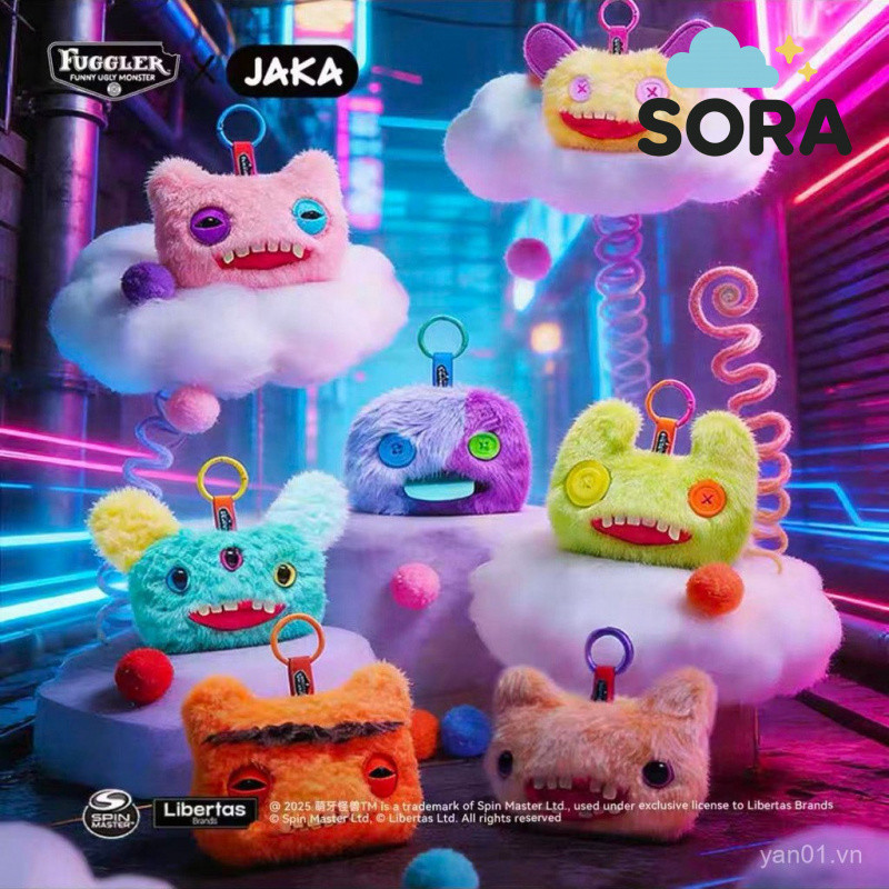 Bán Chạy Chính Hãng fuggler Dễ Thương Răng Quái Vật Tiền Xu Thanh Chirp Monster mini Túi Bảo Quản Ph