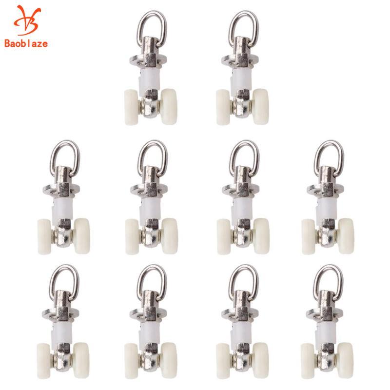 Baoblaze 10 Chiếc Drapery Track Glider Rail Trượt Móc Trần Carrier 26mm 26mm