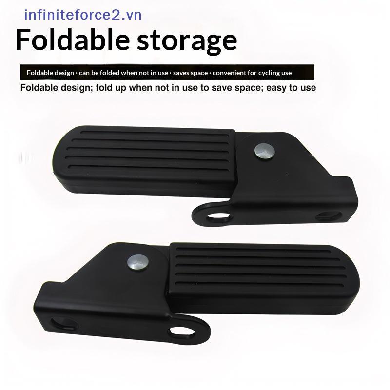 [INMB] 1 Cặp Bàn Đạp Xe Đạp Chống Trơn Trượt Nylon / Sắt Nhẹ Phụ Kiện Bàn Đạp Chân Trước Có Thể Gập 