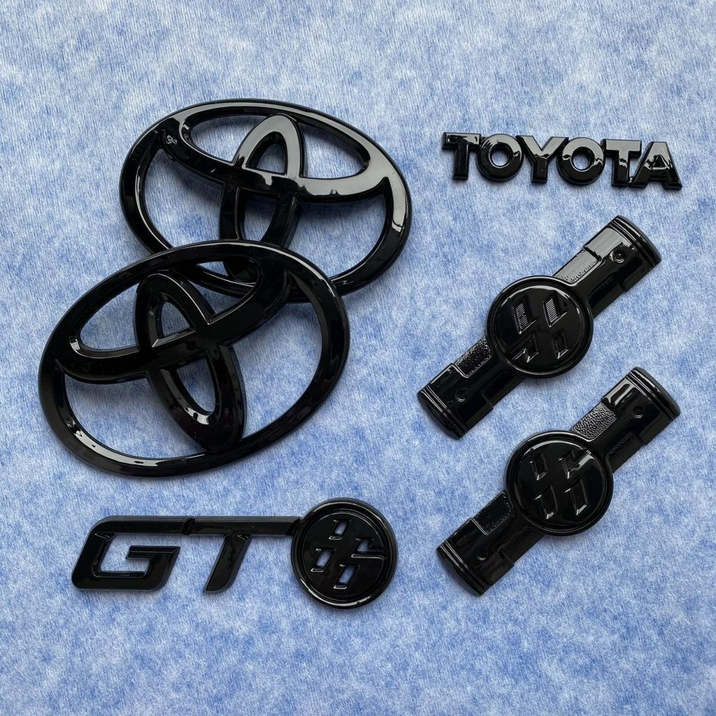 FENDER GT86 model 86 logo xe phía trước và sau 86 chắn bùn 86 nhãn tròn Toyota chữ đen nhãn dán xe T