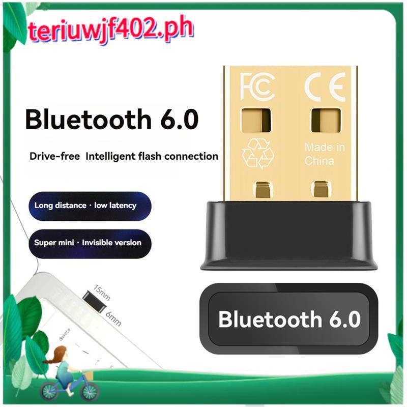 Bộ chuyển đổi Bluetooth USB Bluetooth 6.0 Dongle cho PC cho bàn phím / chuột Hỗ trợ Bộ thu phát Blue