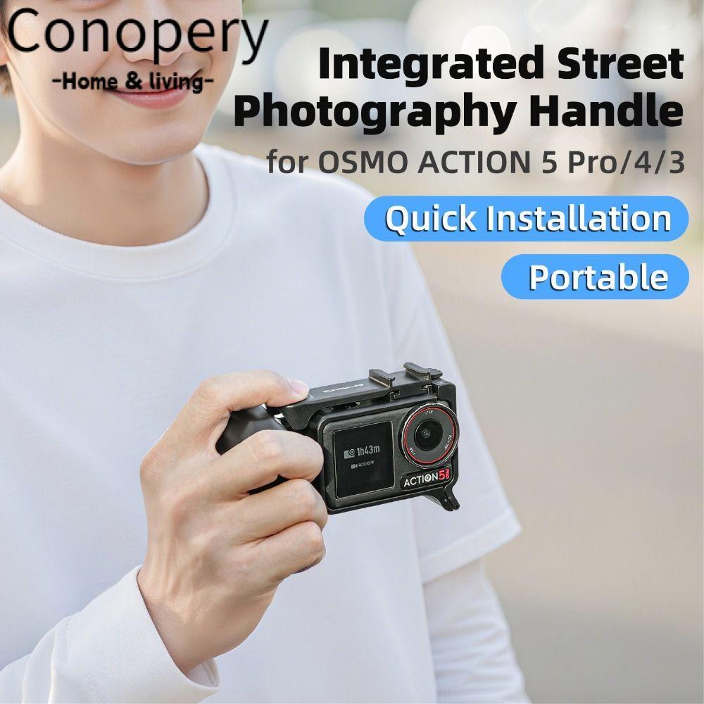CONOPERY Xplorer Grip Kit Khung máy ảnh, Tay cầm máy ảnh tháo nhanh bằng nhựa, Nhẹ với nút chụp giày