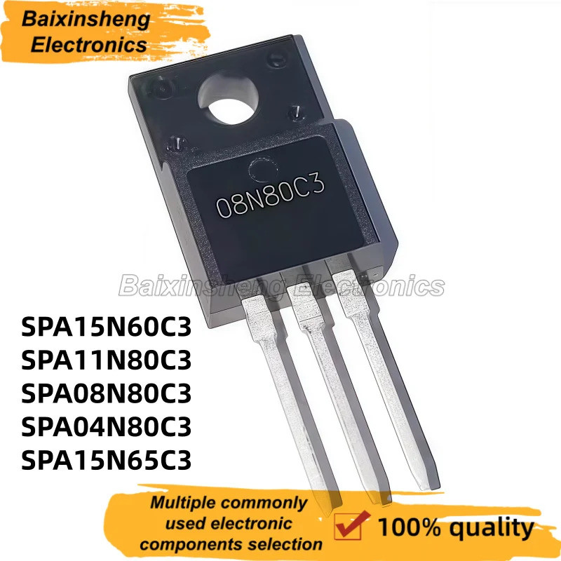 5 Chiếc SPA15N60C3 SPA11N80C3 SPA08N80C3 SPA04N80C3 SPA15N65C3 TO-220F 15N60C3 11N80C3 08N80C3 04N80