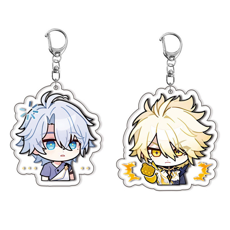 Game Honkai: Star Rail Cosplay Keychain Jingliu HuoHuo Guinaifen Mydei Anaxagoras Cartoon Q Version 
