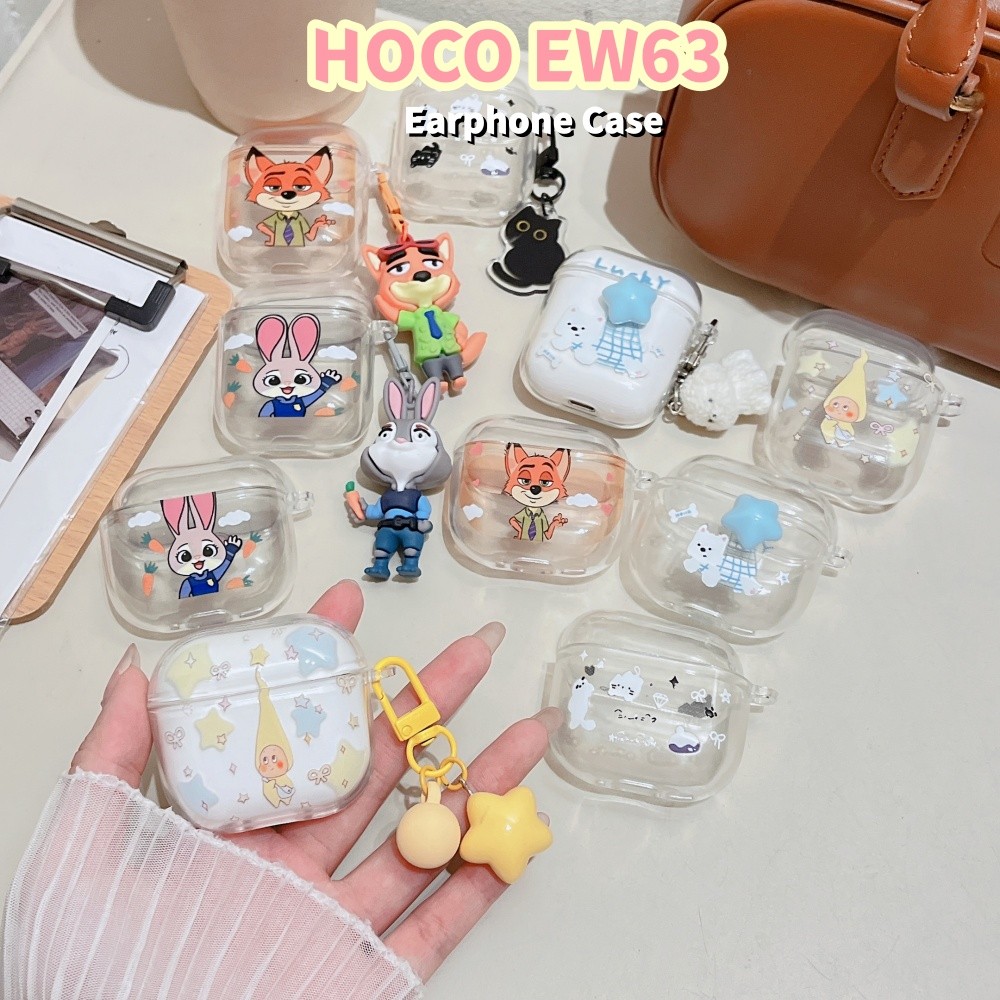 【imamura】Cho HOCO EW63 ốp tai ng Case Phim hoạt hình dễ thương sáng tạo Vỏ Bảo Vệ Hộp Sạc Tai Nghe