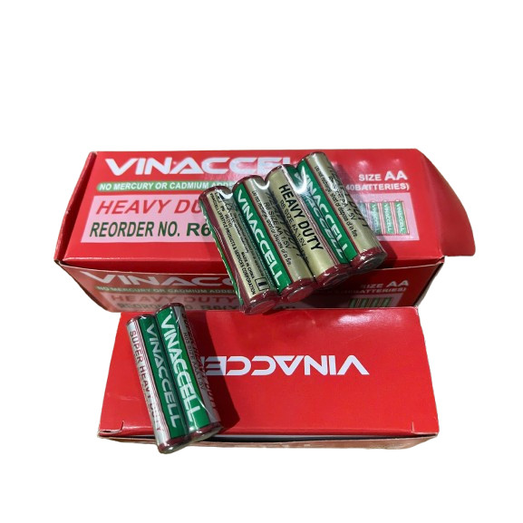 Hộp 40 viên pin tiểu AA / AAA Vinaccell  Super Heavy Duty R6 1.5V