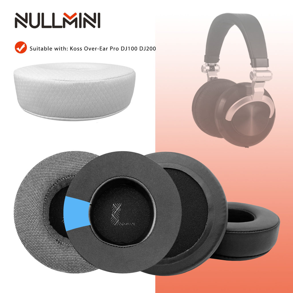 Đệm Tai Nghe Thay Thế NullMini Cho Koss Over-Ear Pro DJ100 DJ200 Tai Nghe Đệm Tai Bịt Tai Làm Mát Ge