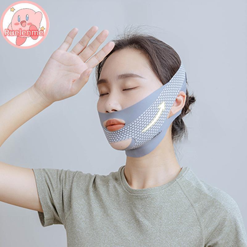 Ruelen Face-Lift With Sleep Face V Shaper Facial Slimming Bandage Relaxation Shape Lift Giảm Double 