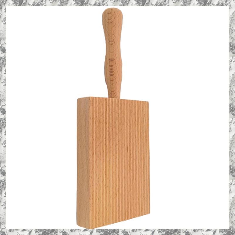 [D E O K] Bảng làm mì ống, Bảng Gnocchi, Gỗ sồi Gnocchi Board Bơ Bột cạo cho mì ống và bơ nuôi cấy, 