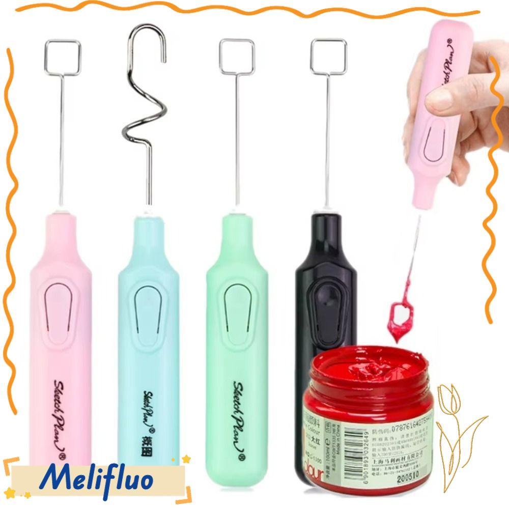 Máy khuấy sơn MELIFLUO, Máy trộn bột điện khuấy nhanh màu kẹo, Máy trộn bột màu điện đa năng thậm chí sơn đa năng Máy khuấy tác phẩm nghệ thuật chuyên nghiệp
