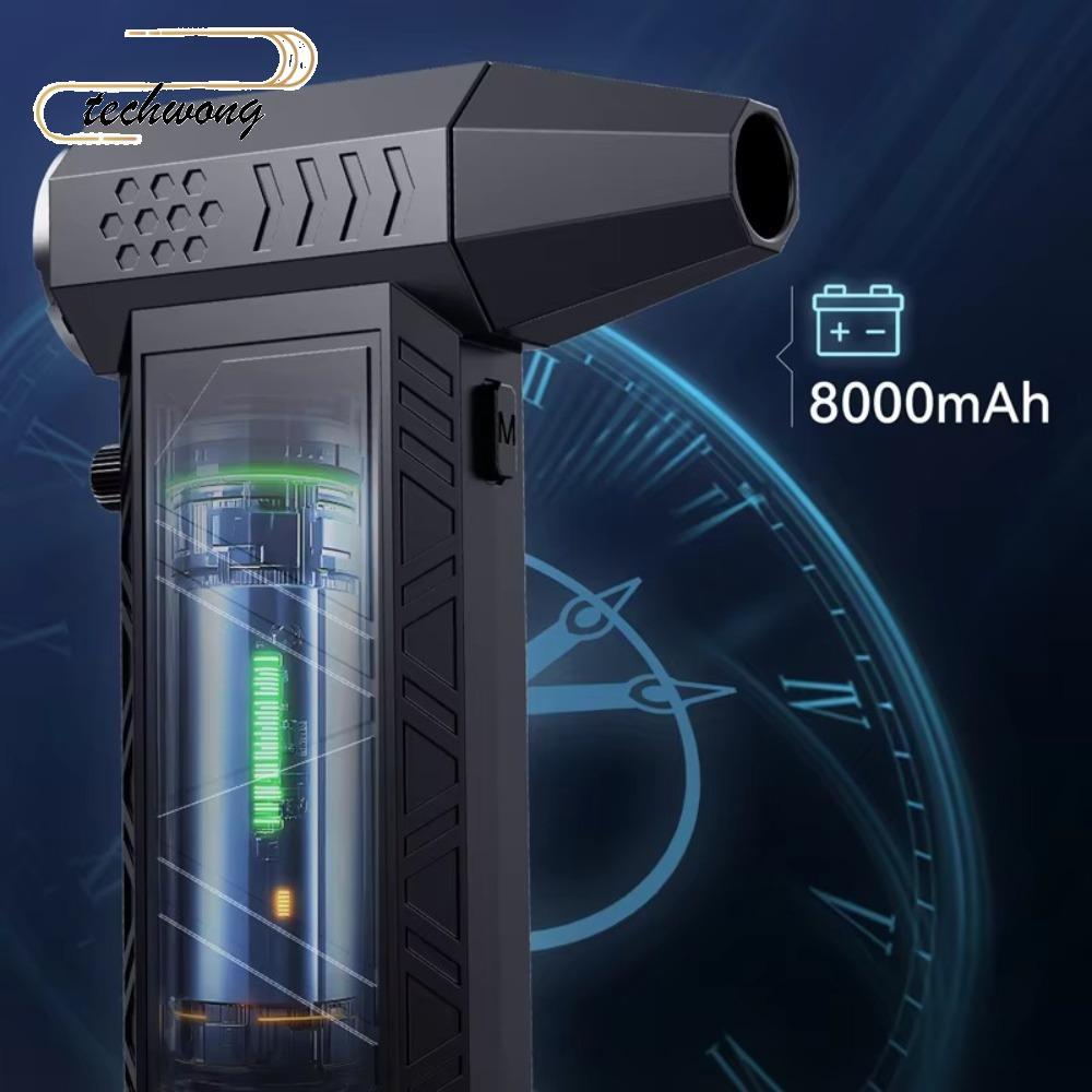 Quạt bạo lực TECHWONG, 300000Quạt Turbo Tốc Độ Có Thể Điều Chỉnh RPM, Gió Mạnh Chất Lượng Cao 58m / 