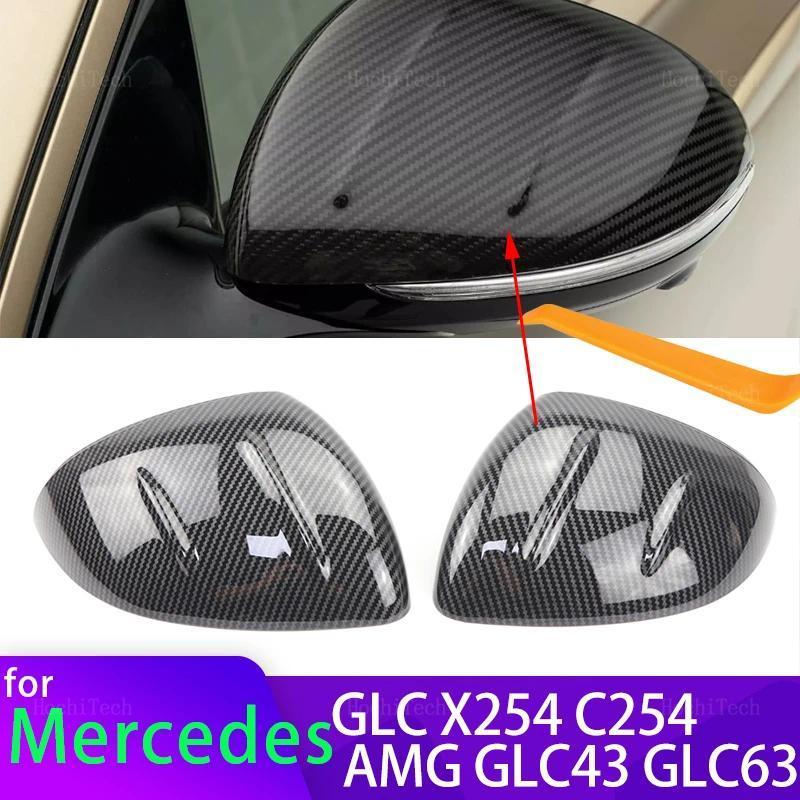 Thay Thế Gương Đen Nắp Cho Xe Mercedes-Benz GLC X254 C254 200 300 350 400 GLC43 GLC63 43 63 2023-202