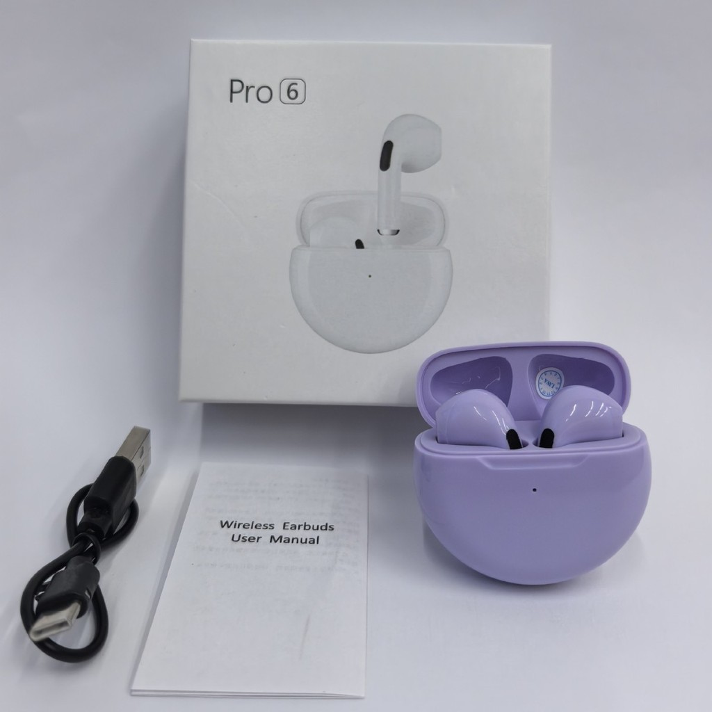 2026 Phong Cách Mới pro6 Tai Nghe In-Ear Game Thể Thao tws Tai Nghe Tuổi Thọ Pin Lớn Công Suất j6 Ta