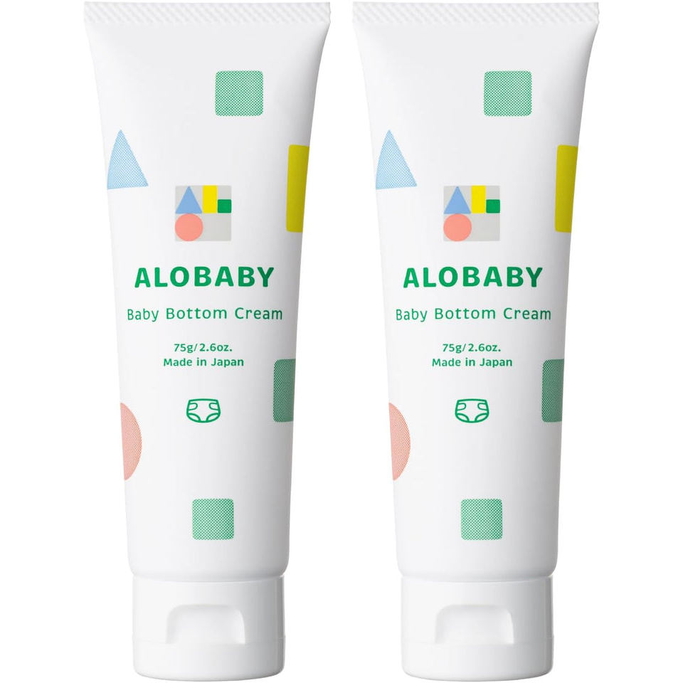Allo Baby Baby Bottom Cream, 2.6 oz (75 g), Additive-free, Fragrance-free, Organic, Baby Moisturizin