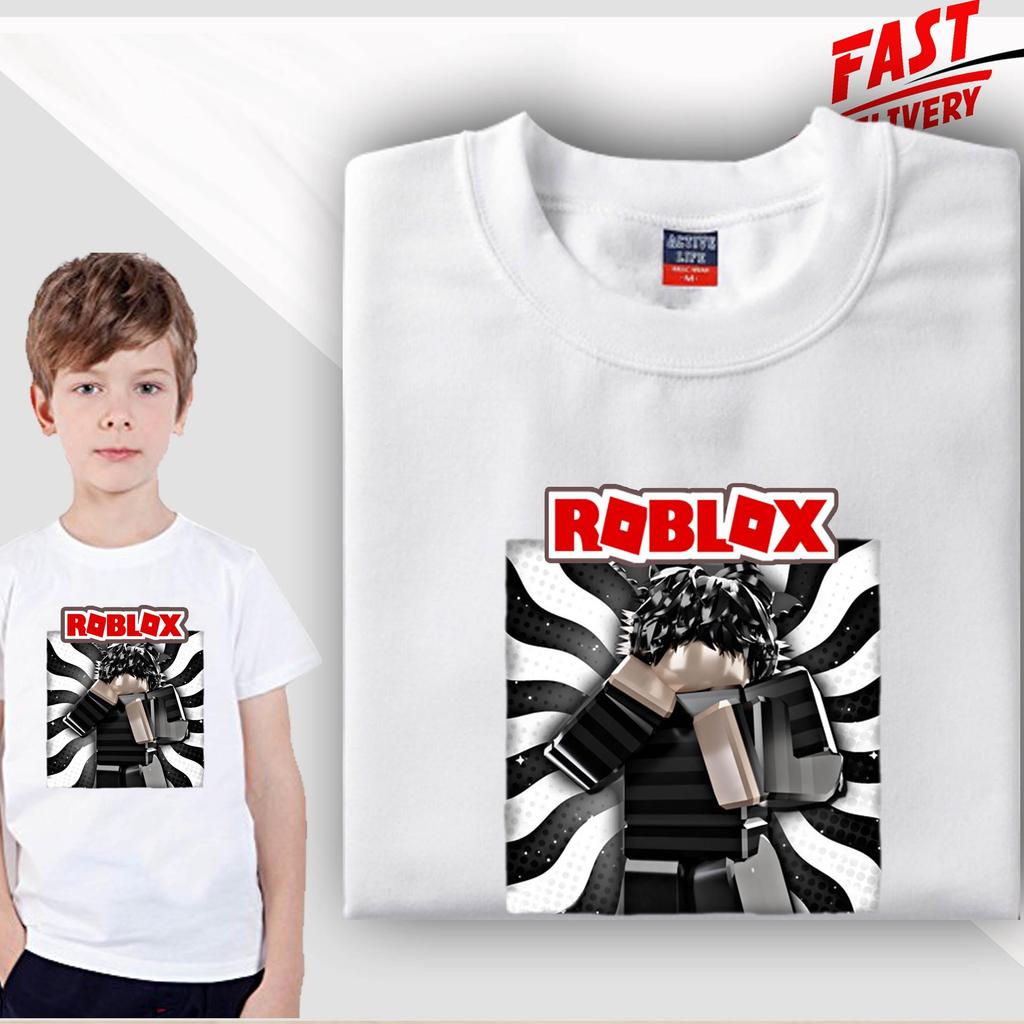 Unisex Roblox 4 MC PRINTED Áo thun trẻ em
