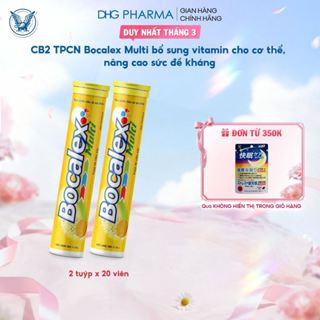 Combo 2 TPCN Bocalex Multi bổ sung vitamin cho cơ thể, nâng cao sức đề kháng - Chính hãng DHG Pharma (40 viên)