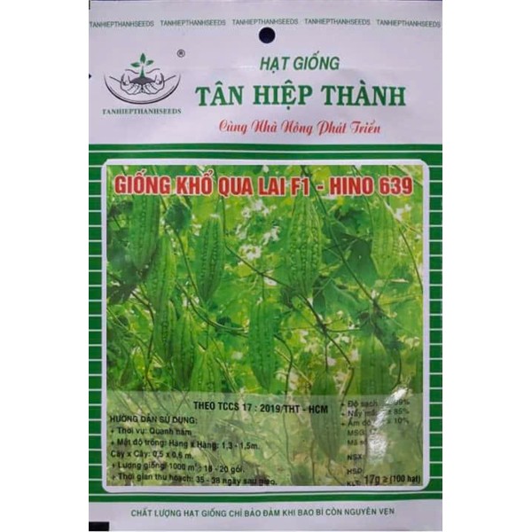 Hạt Giống Khổ Qua Lai F1 KILO 636 TÂN HIỆP THÀNH (GÓI 10h)