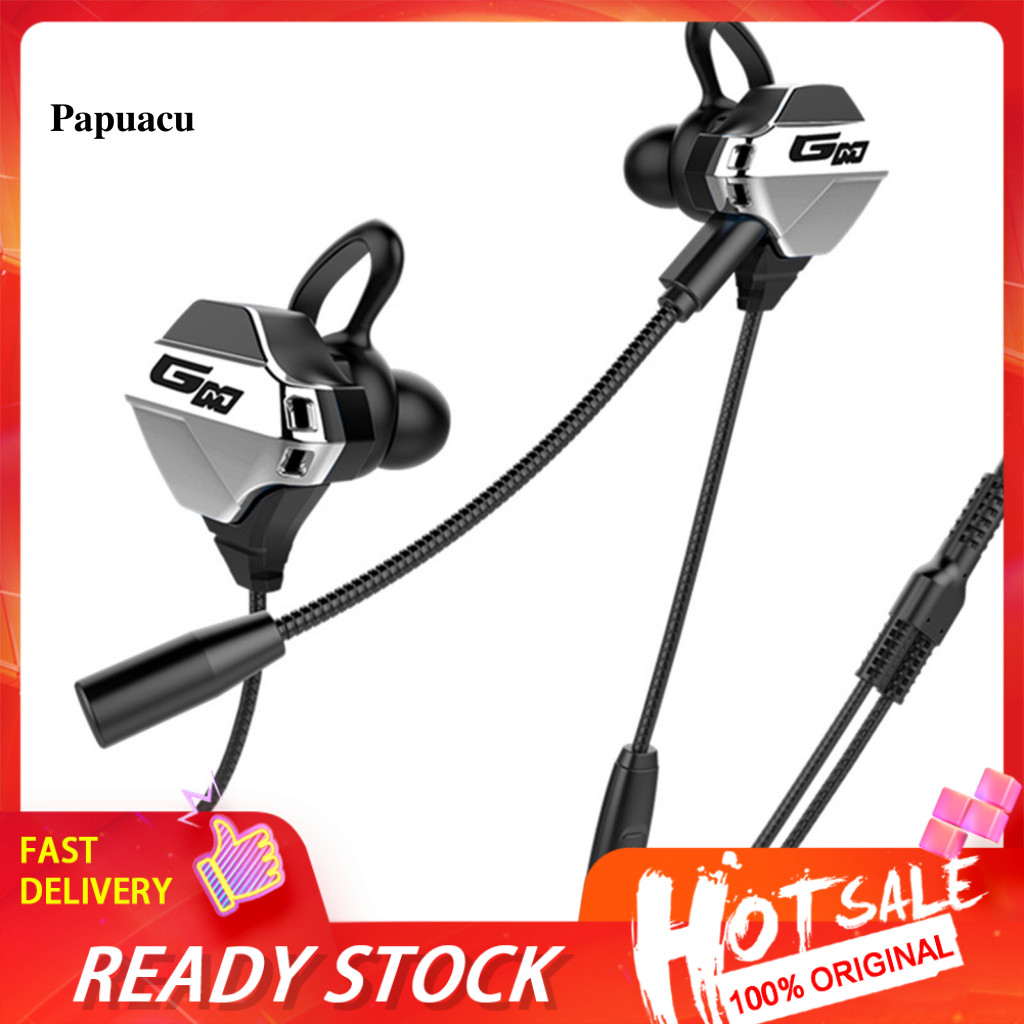 Tai nghe có dây G10 Độ trung thực cao Khử tiếng ồn thông minh Tai nghe chơi game trong tai 35mm tiện