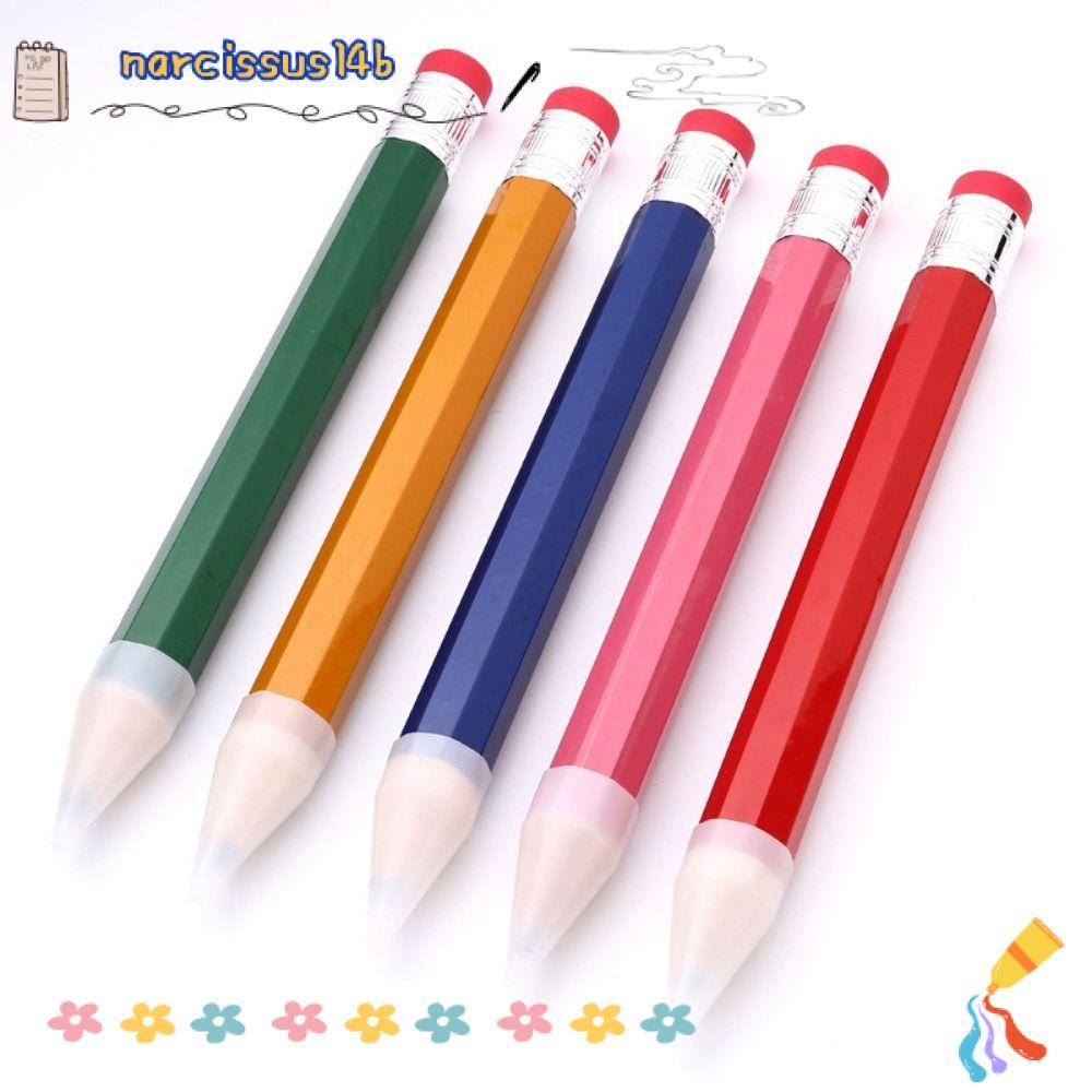 Bút Chì Khổng Lồ NARCISSUSB, Đồ Chơi Mới Lạ Bằng Gỗ Bút Chì Lớn, Chất Lượng Cao 18 / 34 / 39CM Với T