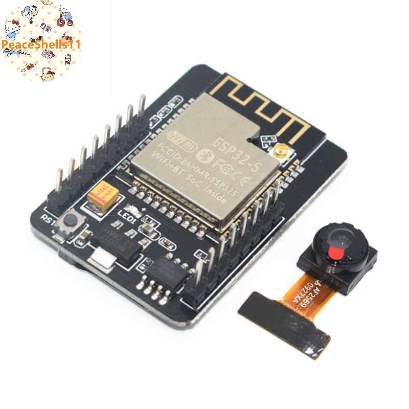 PeaceShells ESP32-CAM MICRO USB ESP32 Nối tiếp WiFi ESP32 CAM Ban phát triển CH340 5V + OV3660 Camer