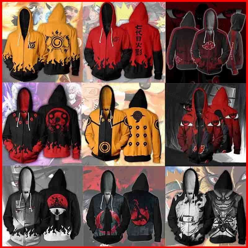 Áo khoác cosplay Naruto với dây kéo và mũ trùm đầu - Bộ trang phục hoàn hảo cho fan của nhân vật Uzu