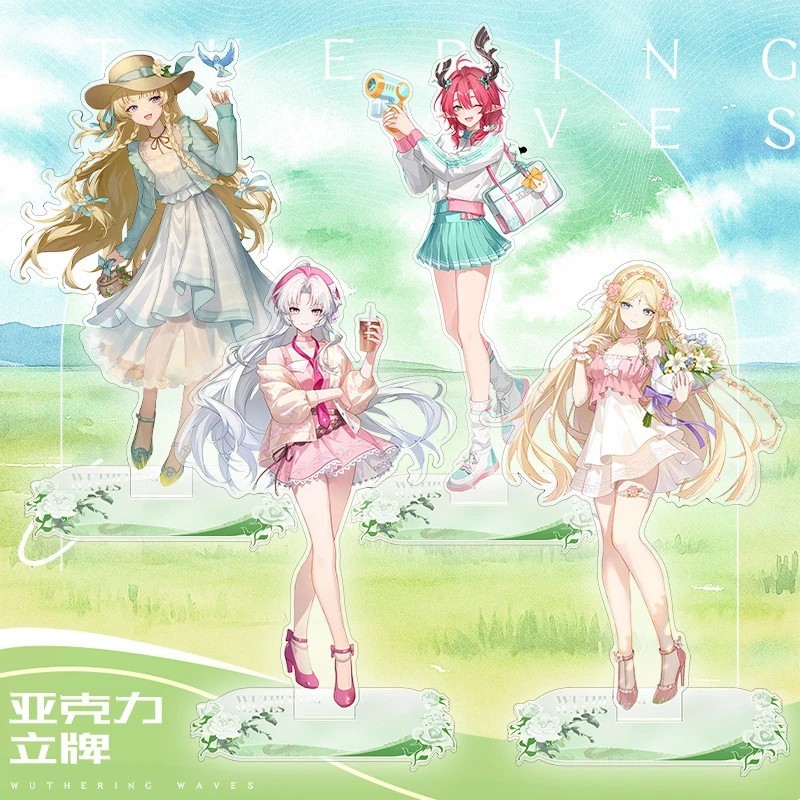 Standee Wuthering Waves Game Dingjo Anniversary Mô Hình Mica Phoebe Ciaccona Carlotta Cartethyia Cao