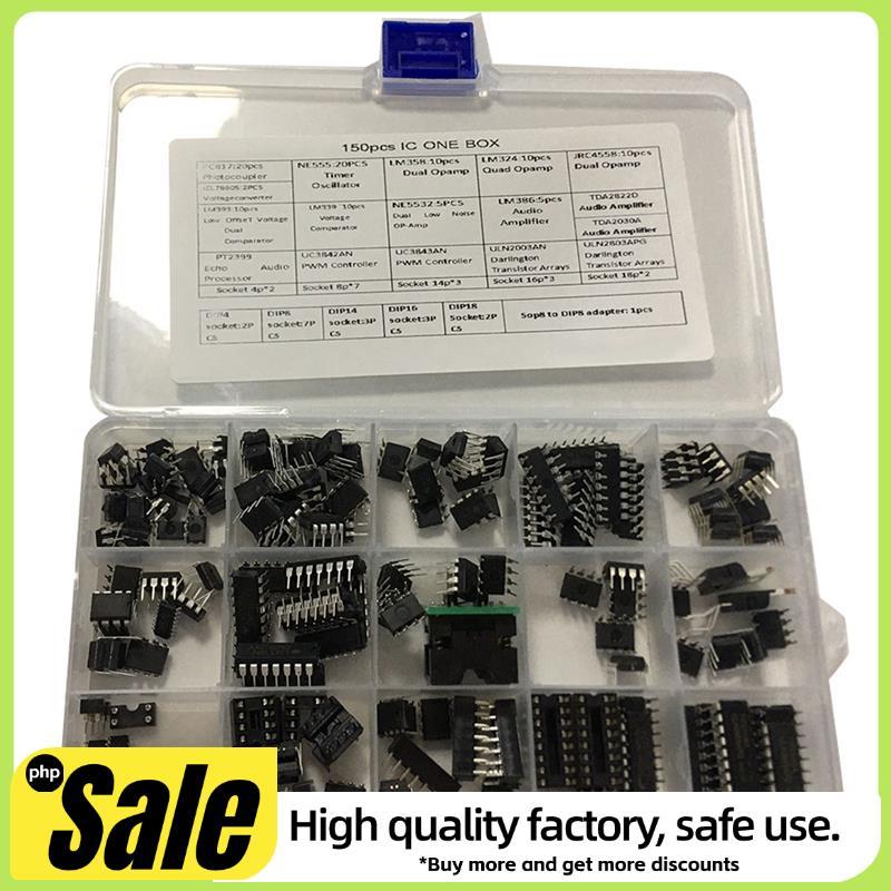 Các loại Chip IC 150 Cái, Opamp, Dao động, Pwm, PC817, NE555, LM358, LM324, JRC4558, LM393, LM339, N
