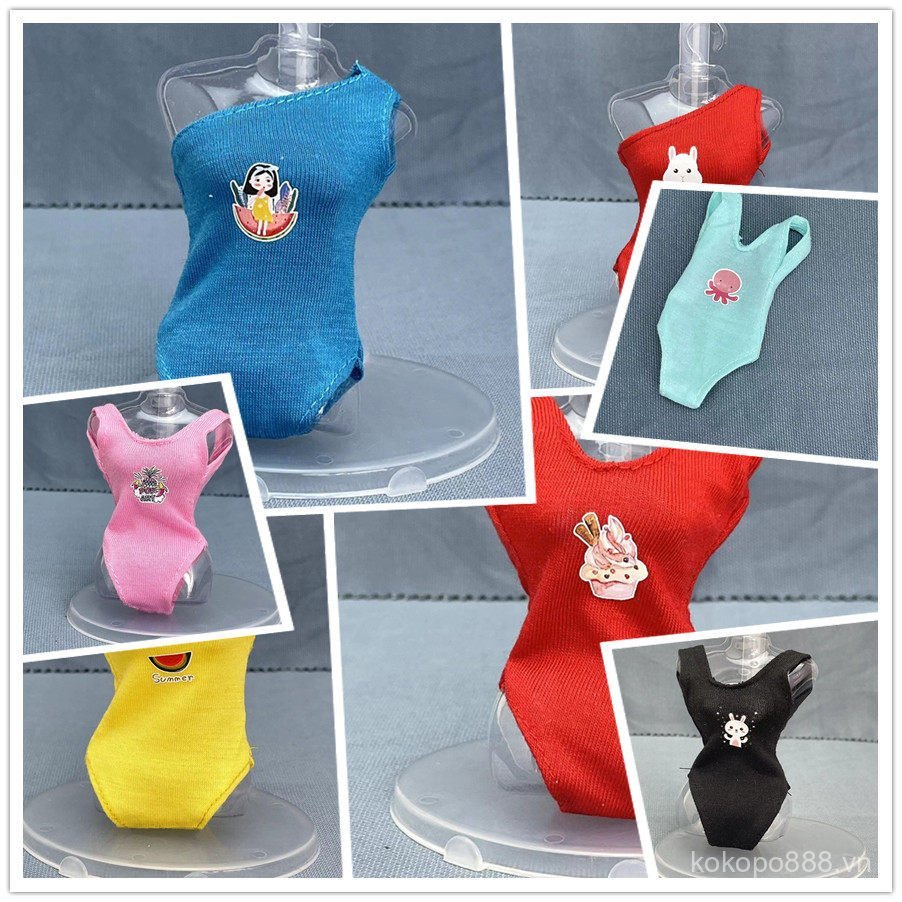 Trang Phục Búp Bê Đồ Bơi diy Full Piece Miễn Phí Búp Bê Barbie 58 Yuan Quần Áo Đơn Mặc Gói Đồ Bơi Mi