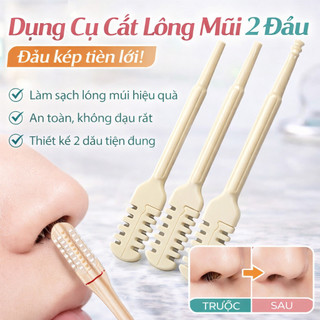 Máy tỉa lông mũi hai đầu / Máy tỉa lông hai mặt cầm tay / Dao cạo lông mũi thủ công / Máy tỉa lông mũi có răng lược