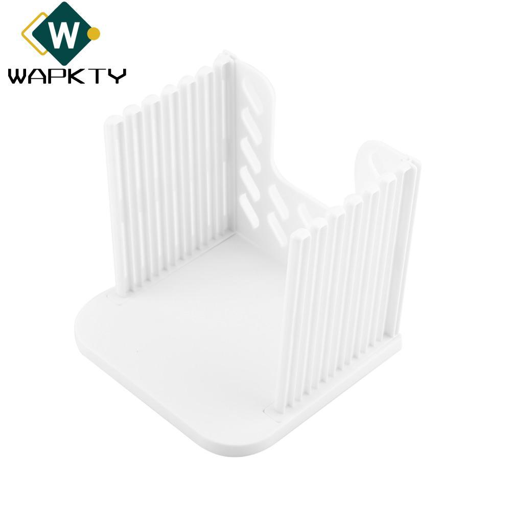 Máy cắt bánh mì nướng, Hướng dẫn cắt bánh mì bằng nhựa đều, Dụng cụ nhà bếp Cắt lát nhanh Máy thái bánh mì nướng bền có thể gập lại Nhà bếp gia đình