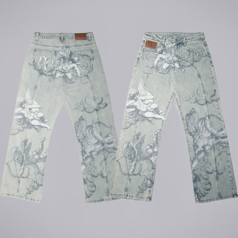 Quần Jean Baggy Y2K Cổ Điển Nam Nữ, Phù Hợp Dạo Phố và Mặc Hằng Ngày