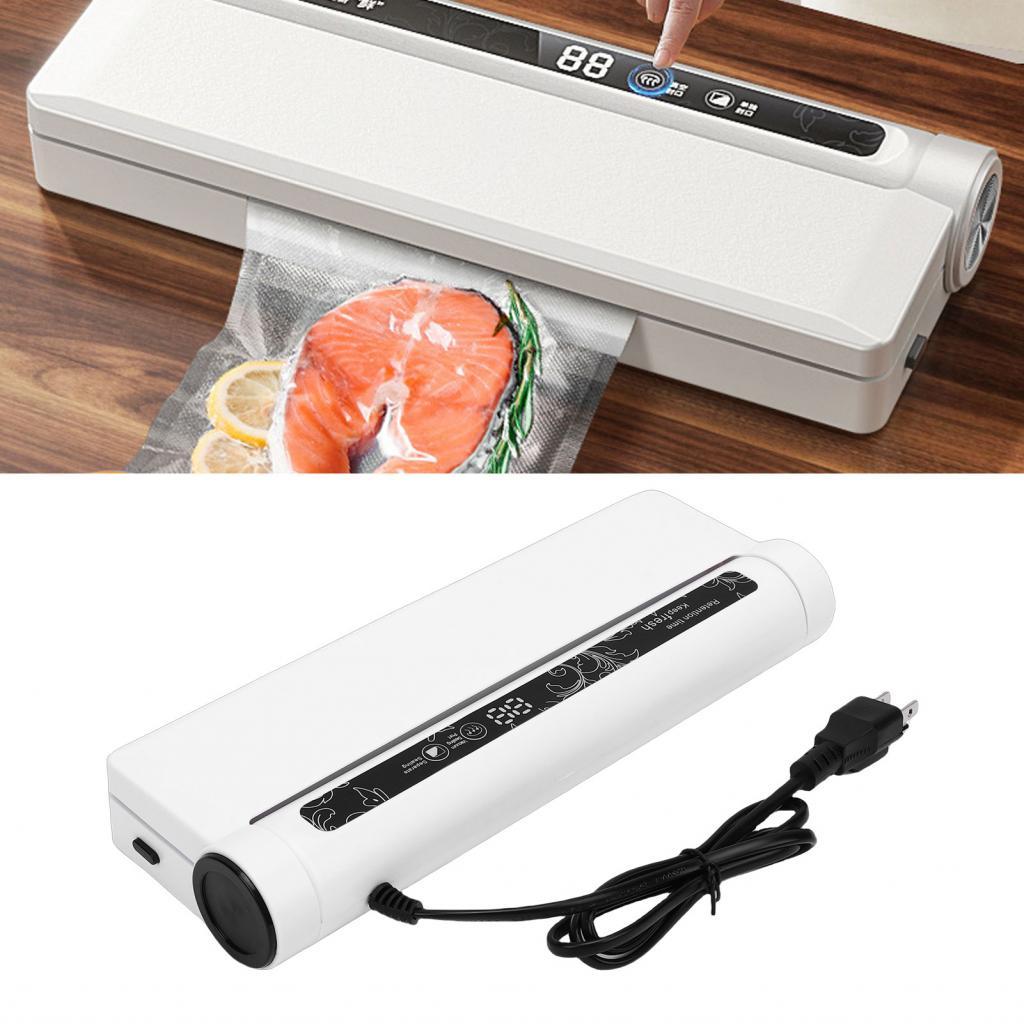 Máy hút chân không thực phẩm Vtolohome-VN Máy hút chân không mạnh mẽ 75KPA với 20 túi đựng thịt Hải sản Trái cây Các loại hạt