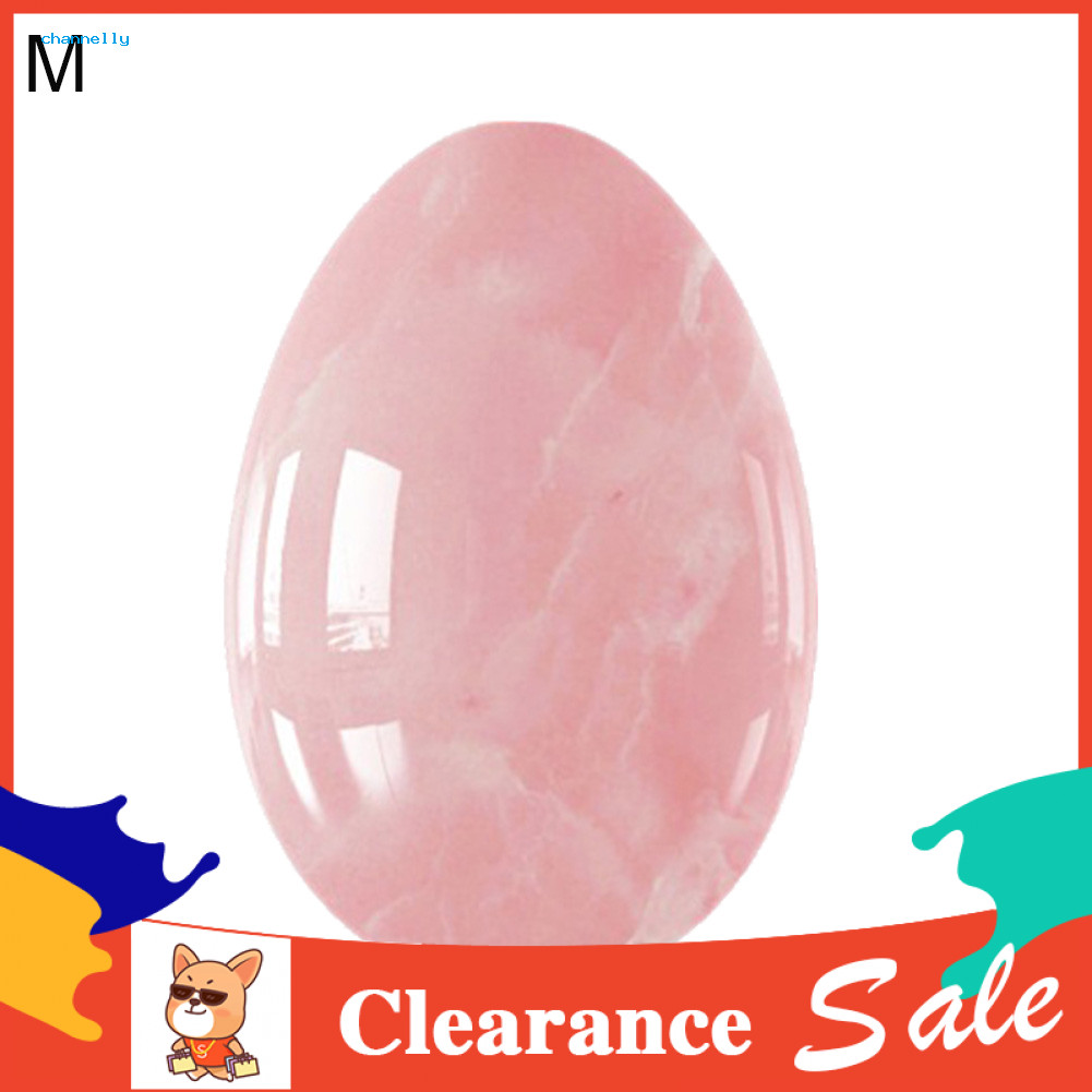 [CHA] Hình Bầu Dục Khoan Sau Sinh Giữ Chặt Âm Đạo Trứng Yoni Đá Massage Kegel