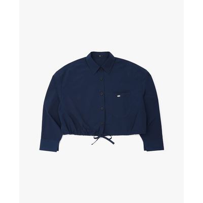 LEE - Áo sơ mi nữ phối dây rút phom croptop_LWT012109100092-A05179