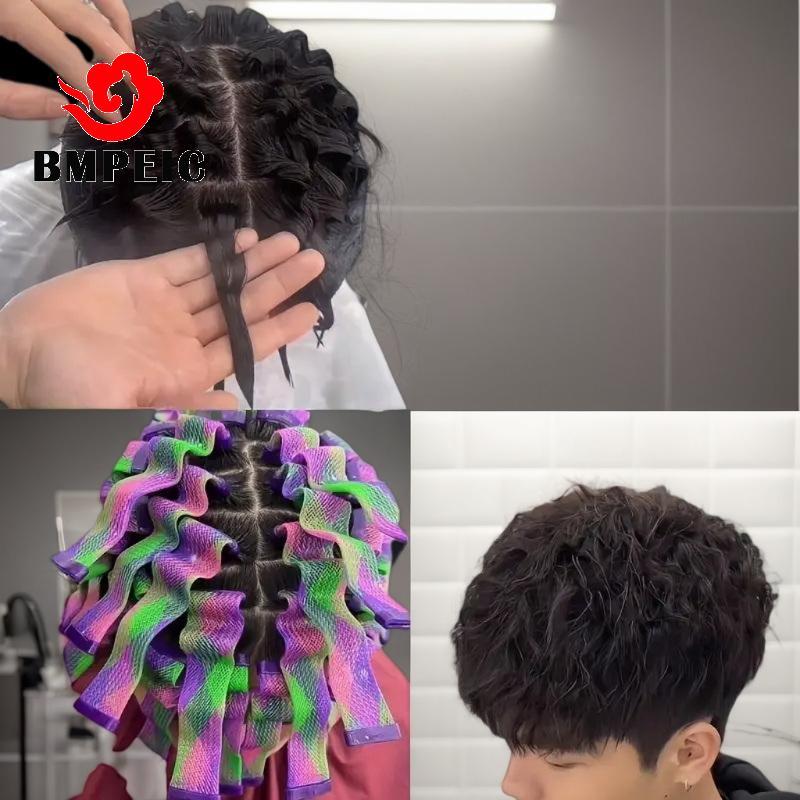 BMPEIC 18 / 28 Cái Magic Heatless Water Wave Hair Curler Họa Tiết Tự Động Cán Thanh Tạo Kiểu Tóc Són