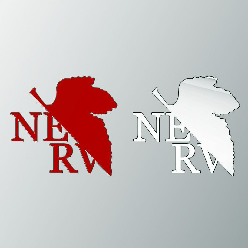 New Product#Anime-themed metal stickers EVA Neon genesis evangelion logo Ultra-thin metal sticker fo