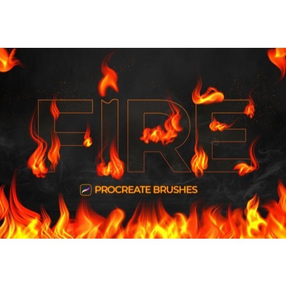 BỘ 12 BRUSH LỬA PROCREATE – HIỆU ỨNG NGỌN LỬA CHÂN THỰC