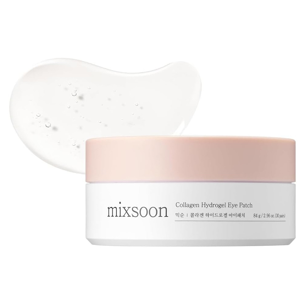 mixsoon Collagen Hydrogel Eye Patches Hydrating Gel Eye Mask  Pink  60pcs