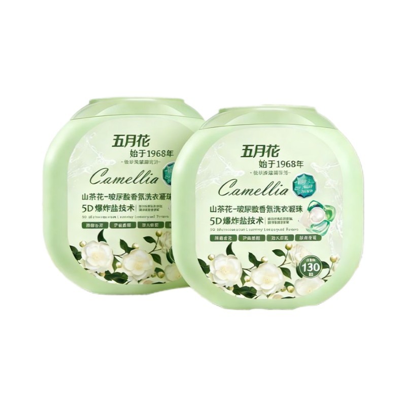 Mayflower Plant Jingmei Bộ Viên Giặt Toàn Diện 5 Trong 1 Làm Sạch Sâu Mềm Loại Bỏ Vết Bẩn Hương Thơm