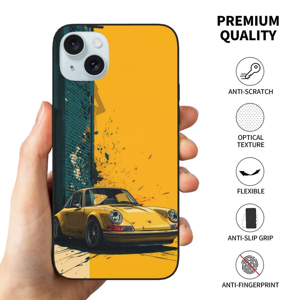 Logo Vỏ bảo vệ điện thoại Porsche Iphone 16 17 Pro Max Plus X S A2
