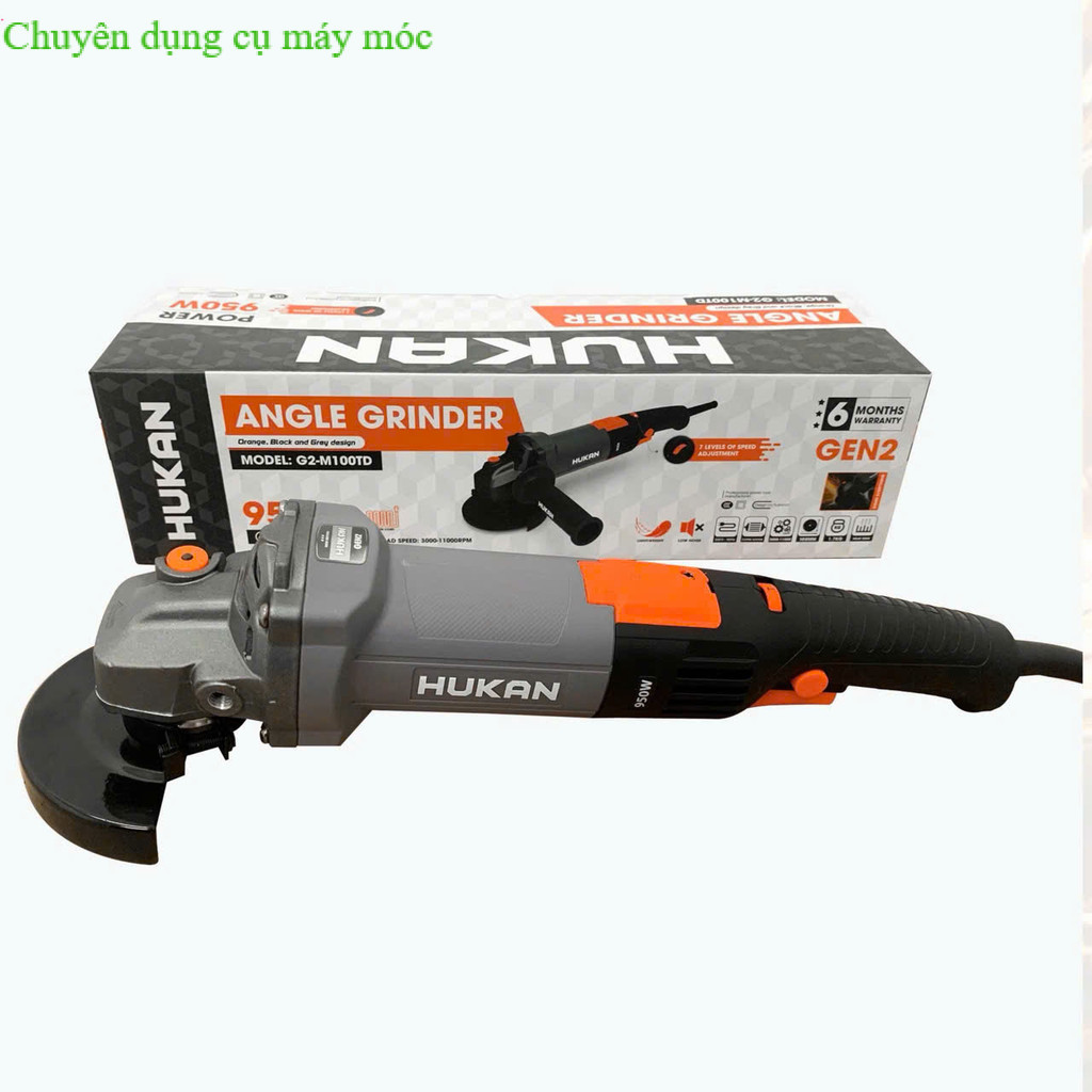 Máy mài cầm tay HUKAN  G2-M100TD , Công tắc bóp  , Công suất 950w SHOP DỤNG CU