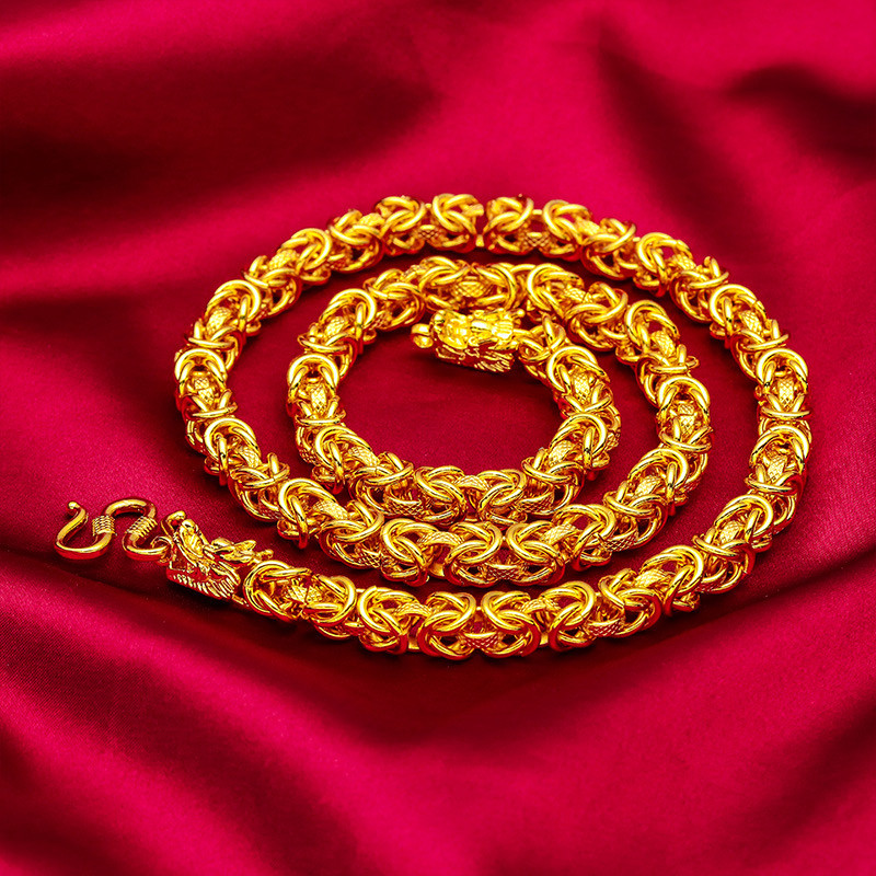 Việt Nam Cát Vàng Vòng Cổ Vòi Vải Họa Tiết Nhẹ Thân Handmade Vòng Cổ Lớn Bán Chạy Việt Nam Nam Độc Đ