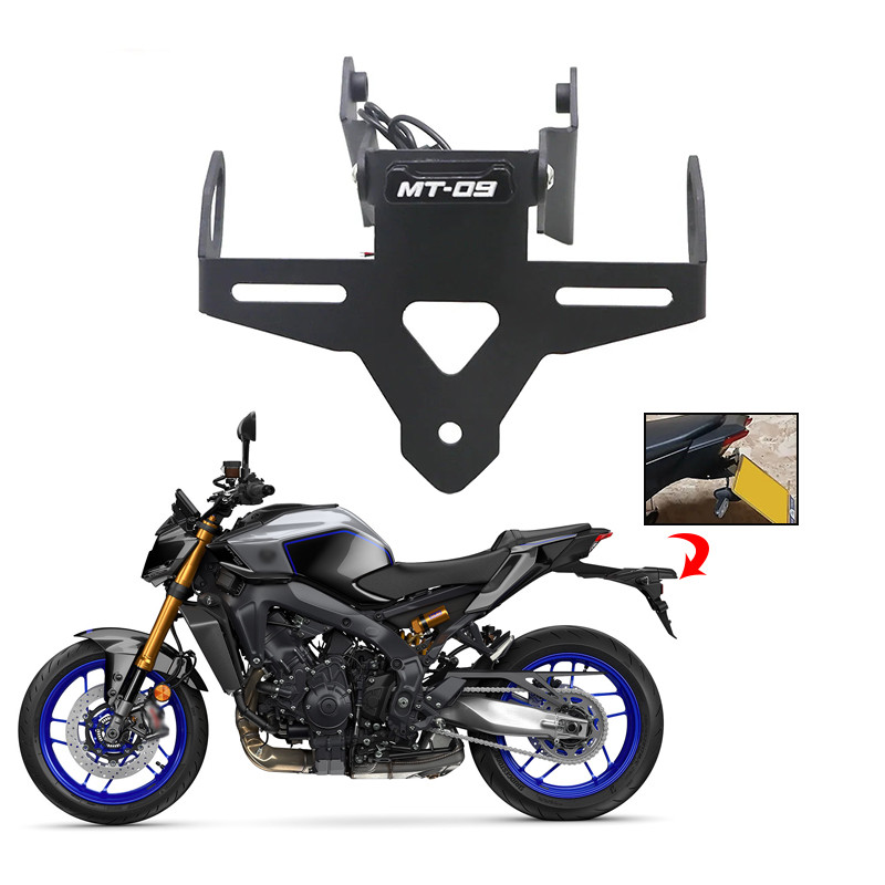Dành Cho Xe YAMAHA MT09 MT 09 Xe Máy Biển Số Giá Đỡ Fender Eliminator Đăng Ký Chân Đế MT-09 2024 202