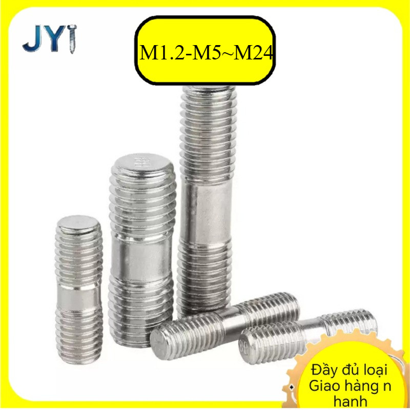 M20 / M24Bulong 2 đầu ren, Guzong Inox 304  [SZ-JY888] gd