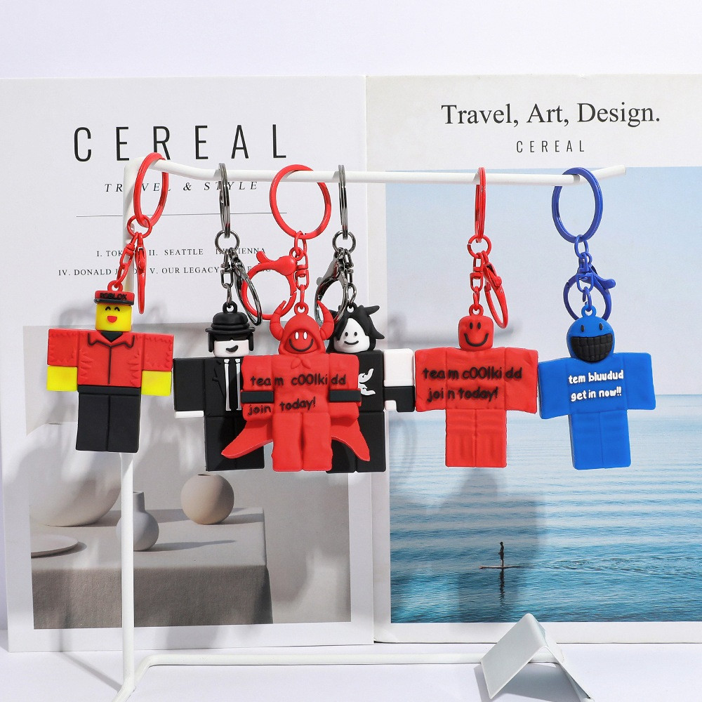 Trò Chơi Forsaken Cơ Hội Móc Khóa Roblox Gubby 3D Búp Bê Mặt Dây Chuyền Bộ Sưu Tập Đồ Trang Trí Quyế