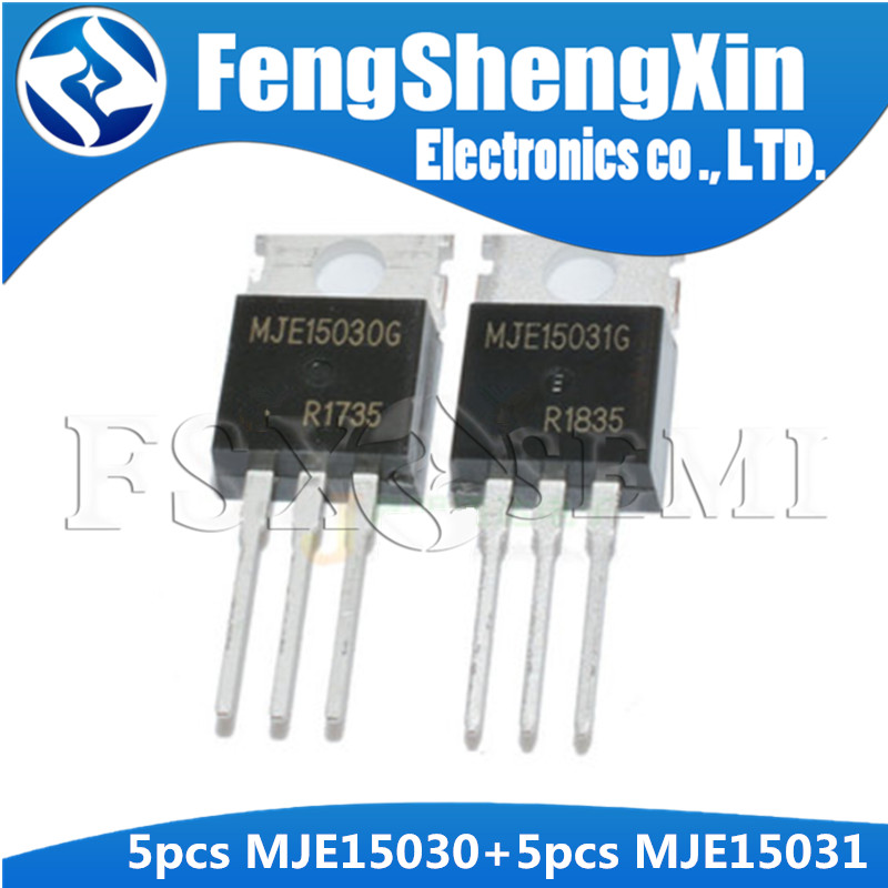 10 Chiếc (5 Chiếc MJE15030 + 5 Chiếc MJE15031) TO-220 E13031 MJE15031G MJE15030G TO220 Điện Transist