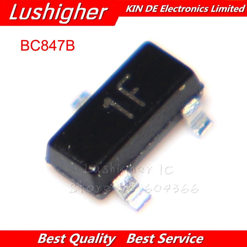 100 CÁI BC847B SOT23 BC847 đánh dấu: 1F SMD SOT-23 Mới Chính Hãng